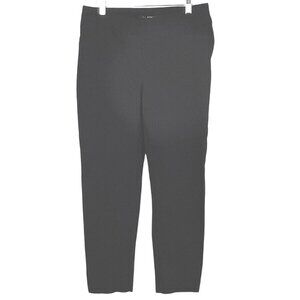 Zac & Rachel Womens Black Pull-On Straight-Leg Ankle Pants Size 10 Nylon Blend